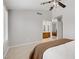 Main bedroom featuring a vaulted ceiling and open doorway to the bath at 1219 Heather Oaks Way, North Las Vegas, NV 89031