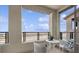 Relaxing balcony featuring comfortable seating and scenic views, perfect for outdoor enjoyment at 1474 Whistling Kite St, Las Vegas, NV 89138