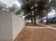 View of the backyard and walking path of the property at 2108 Willowbury Dr # B, Las Vegas, NV 89108