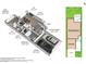 Detailed 3D floor plan showcasing the layout, dimensions, and spatial relationships of rooms in the home at 2708 Cheer Pheasant Ave, North Las Vegas, NV 89084