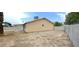 The backyard features a large, open space with potential for landscaping and customization at 275 Las Palmaritas Dr, Las Vegas, NV 89110