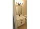 Updated bathroom featuring a modern vanity and sink at 275 Las Palmaritas Dr, Las Vegas, NV 89110