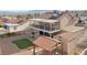 Backyard with patio, gazebo, shed, and manicured landscaping, providing a tranquil outdoor retreat at 3008 Soledad Dr, Laughlin, NV 89029