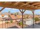 Balcony with a beautiful view of neighboring homes, the city, and mountains at 3008 Soledad Dr, Laughlin, NV 89029