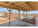 Balcony with a chair and a great view of the city in the distance at 3008 Soledad Dr, Laughlin, NV 89029