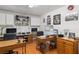 Spacious office setup featuring custom Golden Knights decor and ample desk space at 3008 Soledad Dr, Laughlin, NV 89029