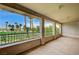 A beautiful terrace that offers golf course views and has an elegant railing at 301 Lakewood Garden Dr, Las Vegas, NV 89148