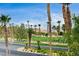 Scenic golf course view featuring various palm trees at 301 Lakewood Garden Dr, Las Vegas, NV 89148
