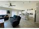 Open floor plan showcasing the seamless connection between the living room and kitchen at 330 Spring Dove Ave, Henderson, NV 89011