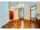 Bright living room boasting hardwood floors, high ceilings, and ample natural light at 3412 Crystal Tower St, Las Vegas, NV 89129