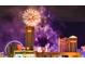 Nighttime cityscape view featuring fireworks and the iconic Caesars Palace at 4200 S Valley View Blvd # 2081, Las Vegas, NV 89103