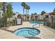 Community hot tub near multi-Gathering buildings and pool in outdoor recreation area with palm trees at 4718 Nara Vista Way # 104, Las Vegas, NV 89103