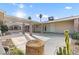 Large covered patio with brick columns offers ample space for outdoor living and entertaining at 4805 Jay Ave, Las Vegas, NV 89130