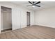 Spacious bedroom featuring recessed lighting, closet, and modern flooring at 4805 Jay Ave, Las Vegas, NV 89130