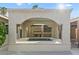 Outdoor kitchen area featuring a built-in barbecue, ample counter space and a lovely plunge pool at 4805 Jay Ave, Las Vegas, NV 89130