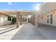 Large covered patio with brick pillars, providing an outdoor living space perfect for entertaining or relaxation at 4805 Jay Ave, Las Vegas, NV 89130