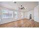 Bright living room with wood floors and natural light at 5321 Marietta Ave, Las Vegas, NV 89108