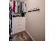 Walk-in closet featuring clothing rods, shelving, and a set of drawers at 541 Tokopah Falls St, Las Vegas, NV 89138