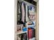 Walk-in closet with shelves for clothes, luggage, and other accessories at 541 Tokopah Falls St, Las Vegas, NV 89138