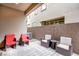 Cozy outdoor patio with lounge seating and privacy wall at 541 Tokopah Falls St, Las Vegas, NV 89138