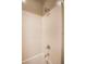 Shower with subway tile surround, chrome fixtures, and a shower head at 541 Tokopah Falls St, Las Vegas, NV 89138