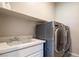 Well-organized laundry room with modern washer and dryer, sink, and ample shelving space at 832 Canonbury St, Henderson, NV 89011
