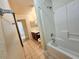 Bathroom showcasing a tub/shower combo and a vanity area with a sink at 9462 Alhambra Valley St, Las Vegas, NV 89178