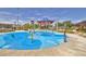 Fun splash pad area with interactive water features, perfect for children to cool off and play at 9876 Heather Moore Ave, Las Vegas, NV 89166