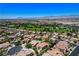 Expansive aerial view showcasing a vibrant community with lush green spaces and mountain views at , North Las Vegas, NV 89084