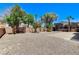Desert landscaped backyard with large covered cabana at , North Las Vegas, NV 89084