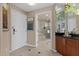 Bright en-suite bath with soaking tub and glass shower at 135 E Harmon Ave # 3816, Las Vegas, NV 89109