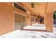 Covered back patio, showing multiple ceiling fans, and outdoor kitchen at 2143 Vista Famosa Ct, Las Vegas, NV 89123