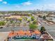 Features captivating cityscape views in the distance from above the property at 300 N 14Th St, Las Vegas, NV 89101