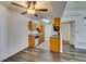 Bright kitchen with white appliances, natural cabinets and dining area at 3318 N Decatur Blvd # 2138, Las Vegas, NV 89130