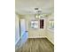 Dining area with natural light, ceiling fan, and decorative window at 3729 La Junta Dr, Las Vegas, NV 89120