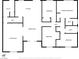 Detailed floor plan illustrating the layout of the home, including bedrooms, bathrooms, and living areas at 4425 Sherrill Ave, Las Vegas, NV 89110