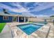 Backyard boasts a sparkling in-ground pool and spa, perfect for outdoor relaxation at 4425 Sherrill Ave, Las Vegas, NV 89110