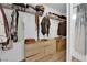 Spacious walk-in closet with shelving, a dresser, and a shower at 6108 Shallow Springs St, Las Vegas, NV 89130