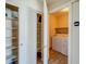 Convenient laundry room with storage shelving and a washer/dryer at 8717 Tom Noon Ave # 101, Las Vegas, NV 89178