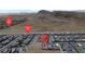 Aerial view of the neighborhood highlighting the house's location and surroundings at 9570 Thistle Creek Ave, Las Vegas, NV 89178
