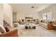 Bright and inviting living room with neutral tones, stylish decor, and ample seating at 1501 Lucia Dr, Las Vegas, NV 89128