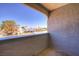 This balcony features a stucco half wall, providing a nice outdoor area at 2212 Sunfish Dr # C, Henderson, NV 89014