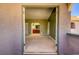 Bedroom with view to en-suite bathroom and balcony at 2212 Sunfish Dr # C, Henderson, NV 89014