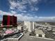 Vibrant city view showcases landmark buildings and a dynamic urban landscape against a backdrop of distant mountains at 2700 Las Vegas Blvd # 2811, Las Vegas, NV 89109