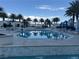 Resort-style swimming pool area with palm trees and cascading water features at 2700 Las Vegas Blvd # 2811, Las Vegas, NV 89109