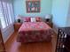 Bright bedroom features natural light and colorful bedding to create a cozy, inviting space at 3368 Saddleback Ct, Las Vegas, NV 89121