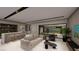 Stylish living room featuring a sofa, chairs, and a bar area with an open floor plan at 7047 Nomi Ct, Las Vegas, NV 89120