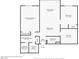 Detailed floor plan showcasing layout with primary bedroom, living room, dining area, and kitchen at 3930 University Center Dr # 706, Las Vegas, NV 89119