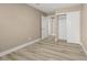 Bedroom highlighting new flooring and paint and spacious closet at 4301 San Joaquin Ave, Las Vegas, NV 89102