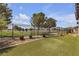 Scenic backyard featuring artificial turf and golf course views at 4829 E Beacon Ridge Dr, Pahrump, NV 89061